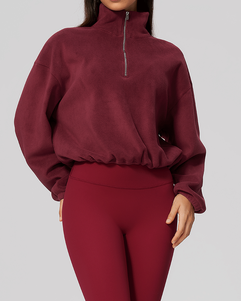 Color-Block Fleece Half-Zip Sweatshirt
