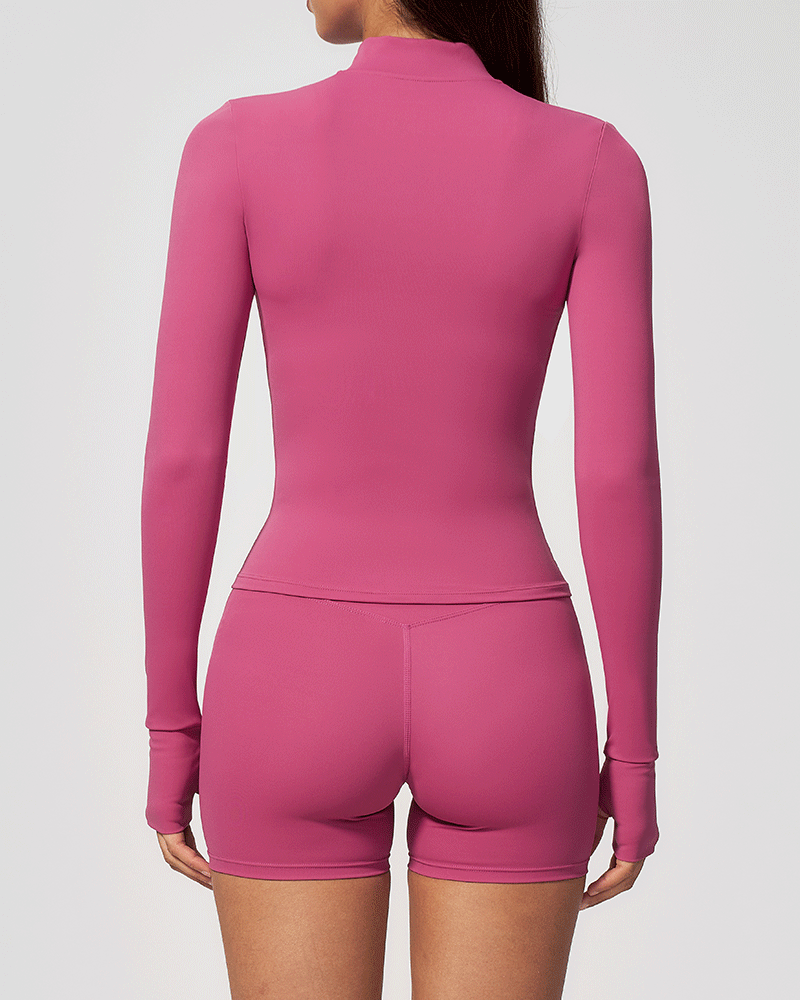 Sculpted Zip-Up Performance Jacket