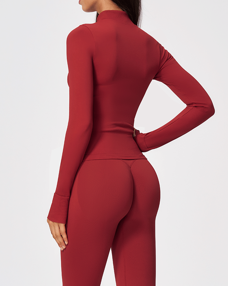 Seamless Sculpted Yoga Zip-Up Jacket