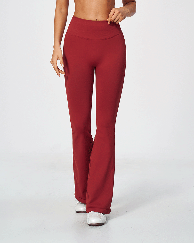 Seamless Sculpting High-Waist Flared Pants