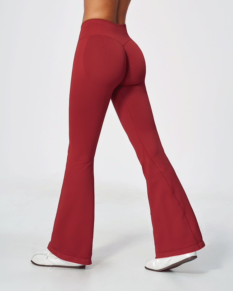 Seamless Sculpting High-Waist Flared Pants