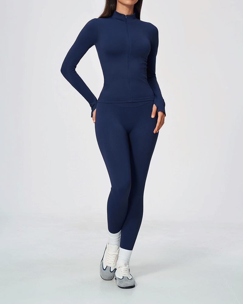 Seamless Sculpted Yoga Zip-Up Jacket