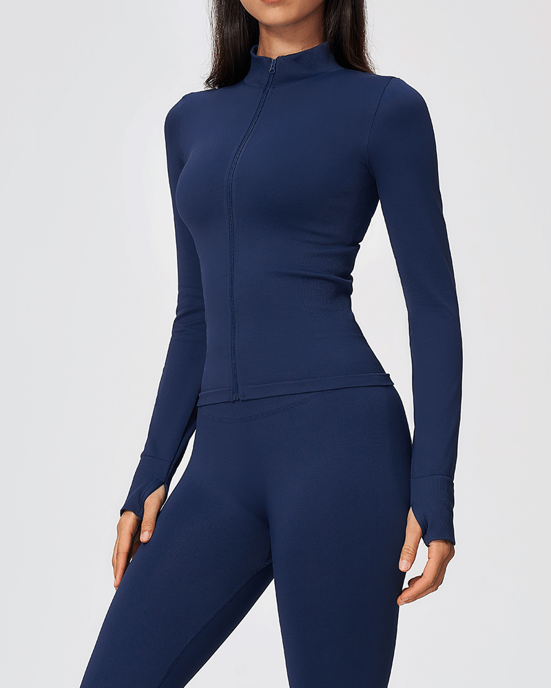 Seamless Sculpted Yoga Zip-Up Jacket
