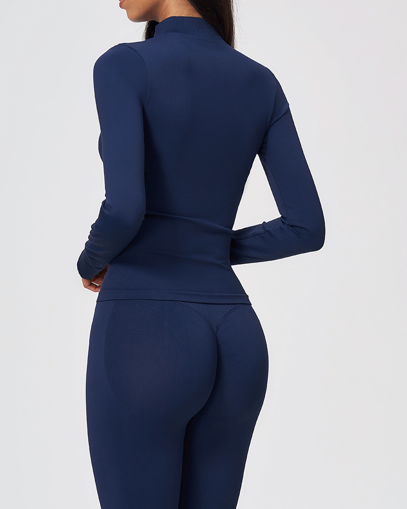 Seamless Sculpted Yoga Zip-Up Jacket