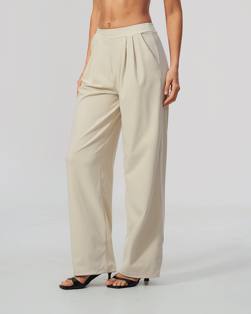 Relaxed High-Waist Performance Pants