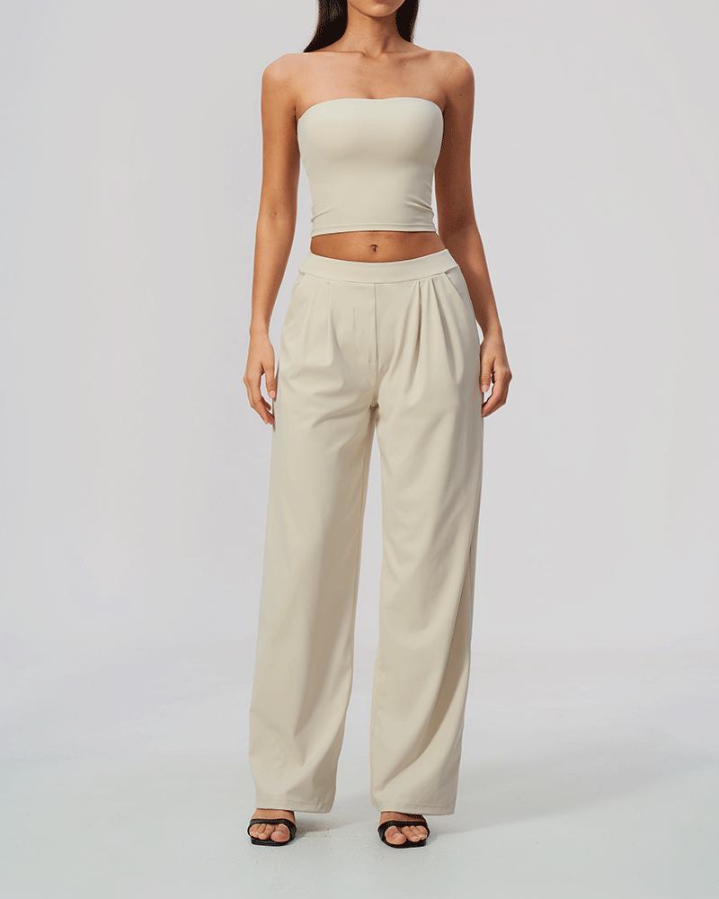 Relaxed High-Waist Performance Pants