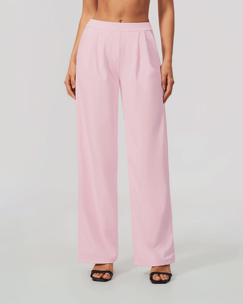 Relaxed High-Waist Performance Pants