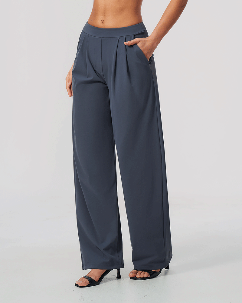 Relaxed High-Waist Performance Pants