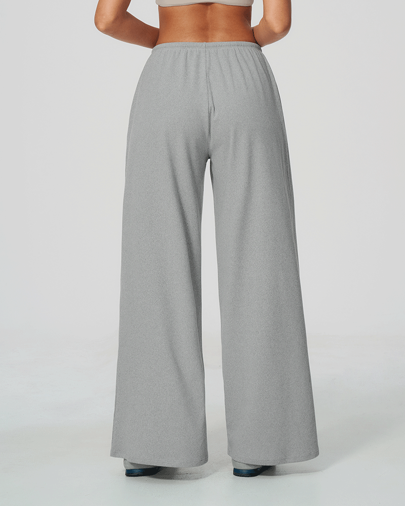 Drawstring Relaxed Wide-Leg Pants