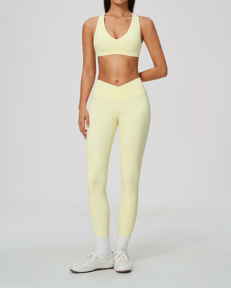 Halter Open-Back Sports Bra
