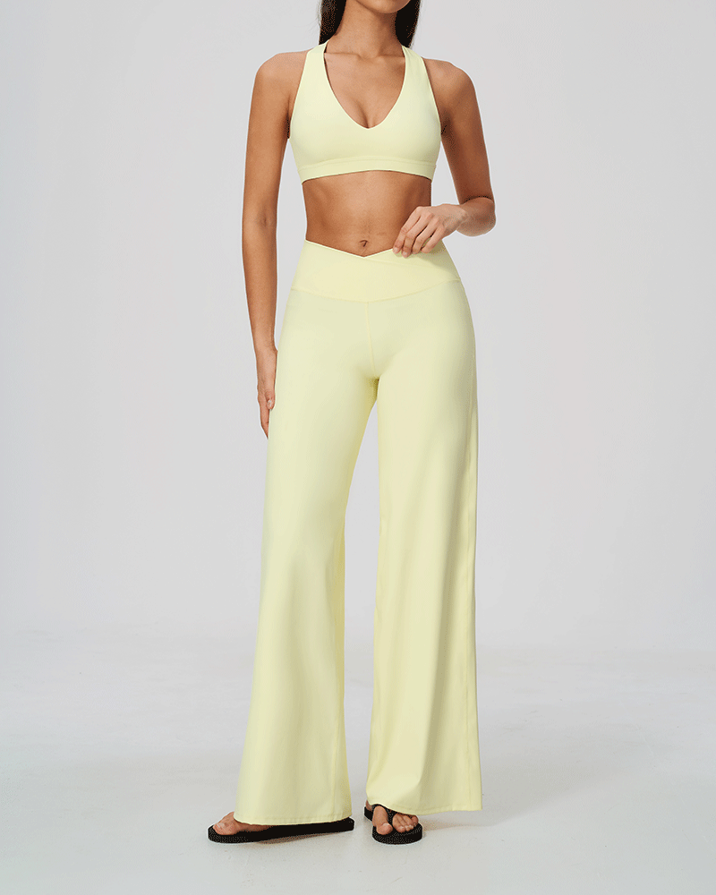 Halter Open-Back Sports Bra