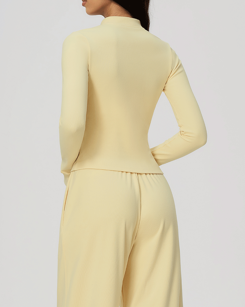 High-Neck Zip-Up Performance Jacket