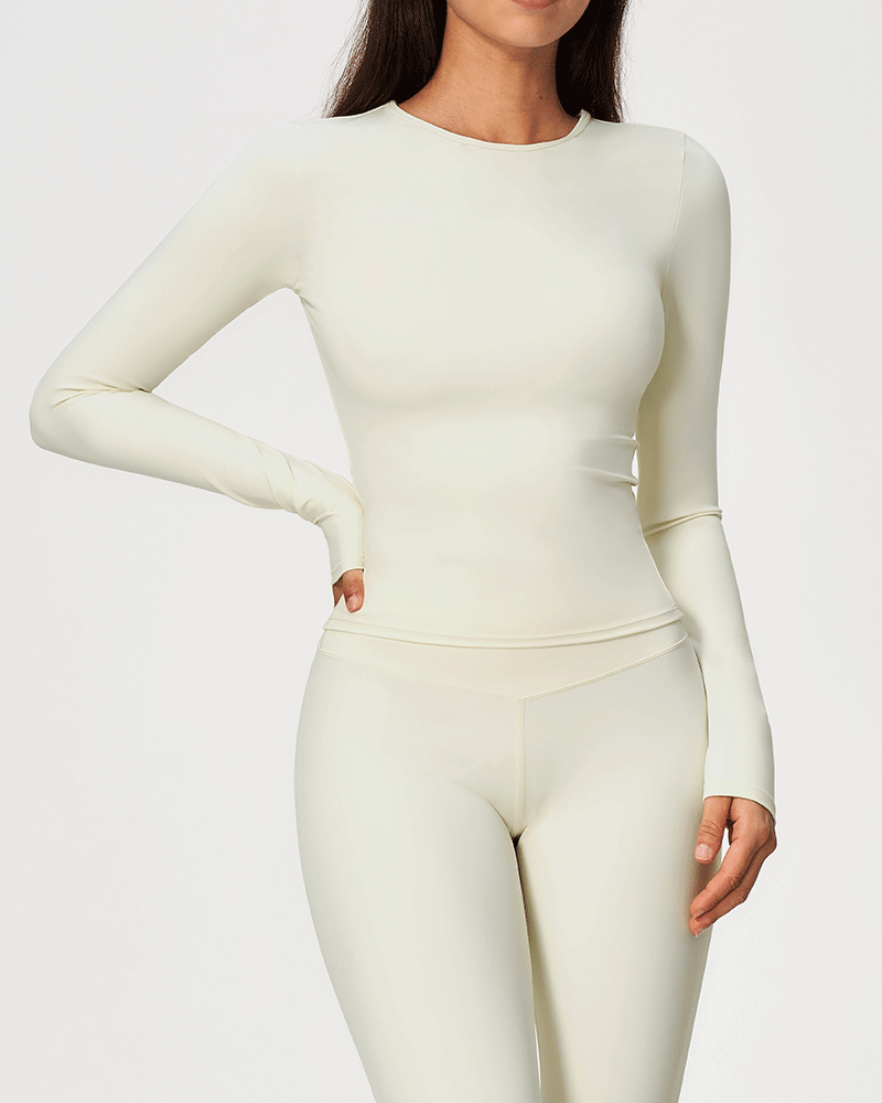 Brushed Long-Sleeve Performance Top