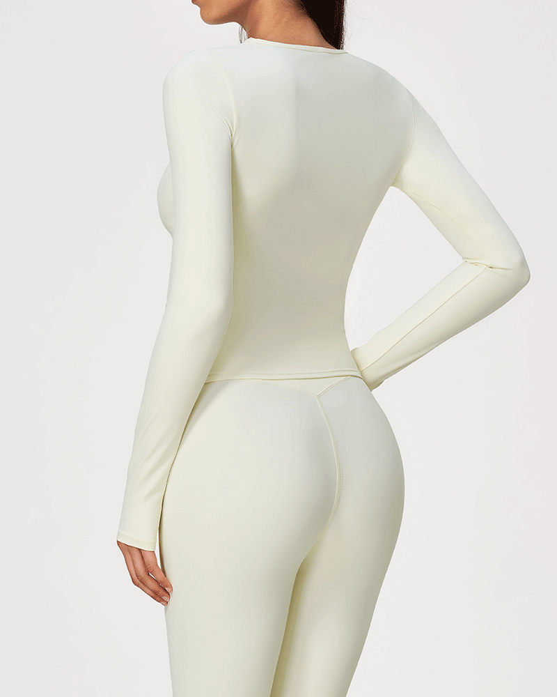 Brushed Long-Sleeve Performance Top