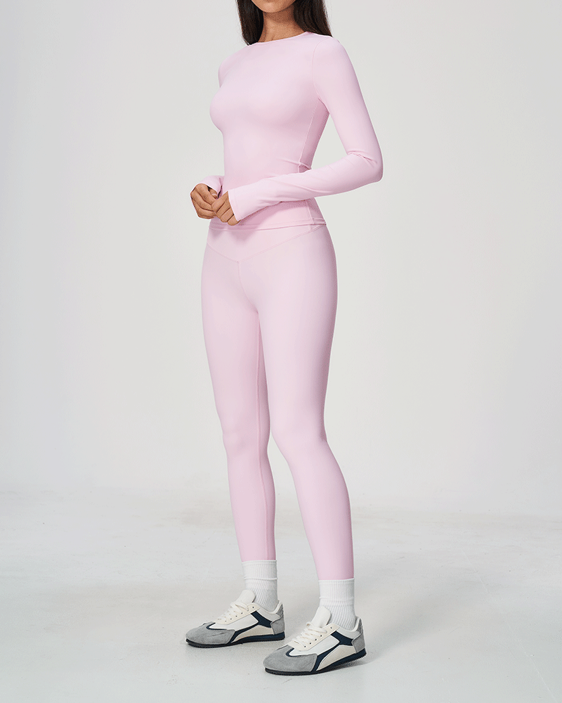 Brushed Long-Sleeve Performance Top