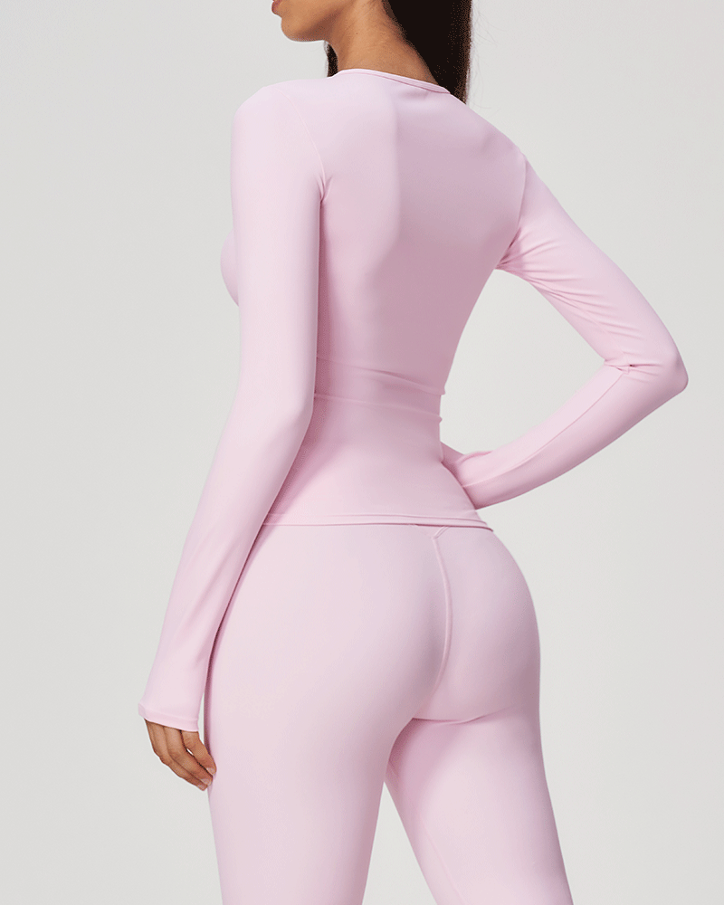 Brushed Long-Sleeve Performance Top