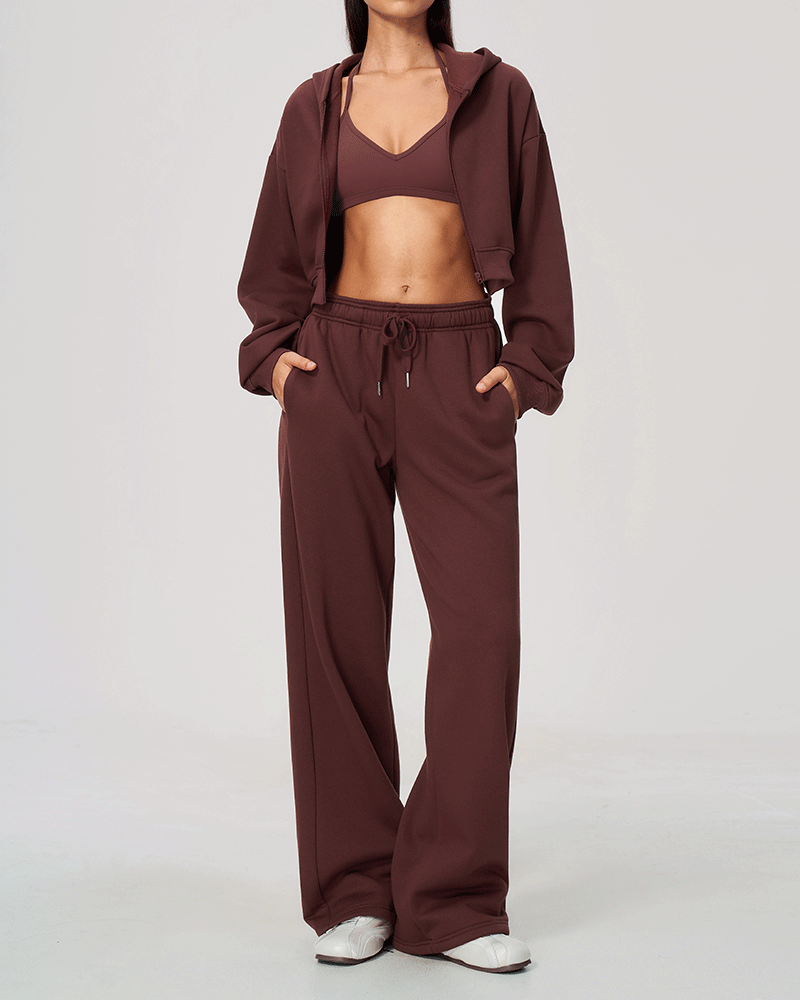 High-Waisted Relaxed Fit Sweatpants