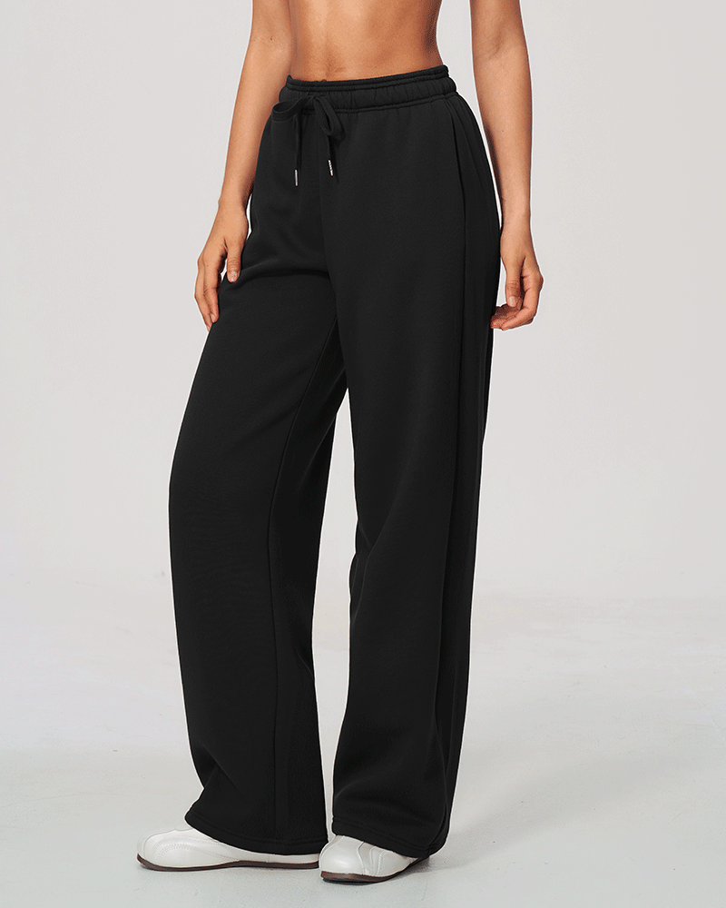 High-Waisted Relaxed Fit Sweatpants