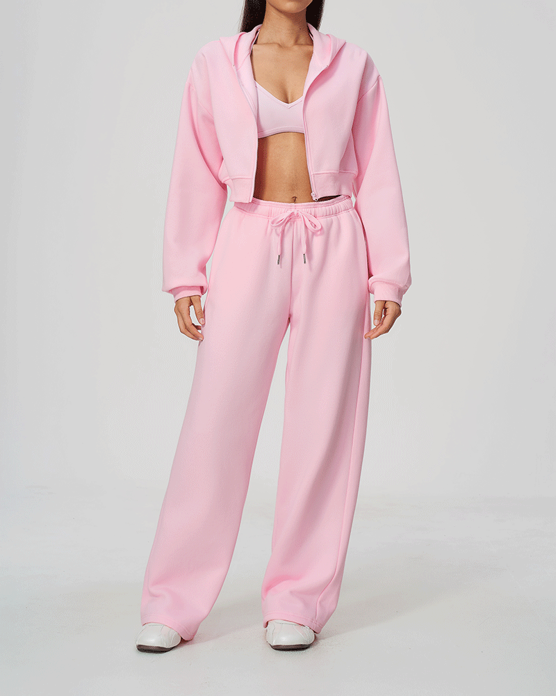 High-Waisted Relaxed Fit Sweatpants