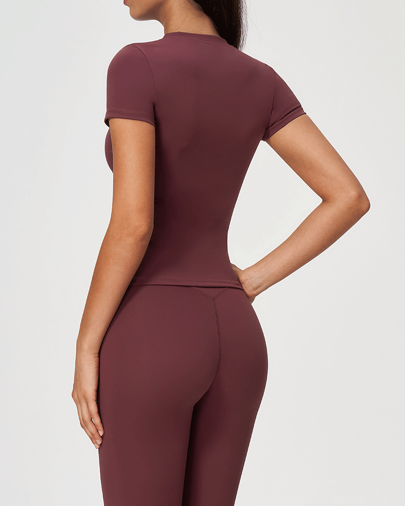 Lightweight Quick-Dry Short-Sleeve Top